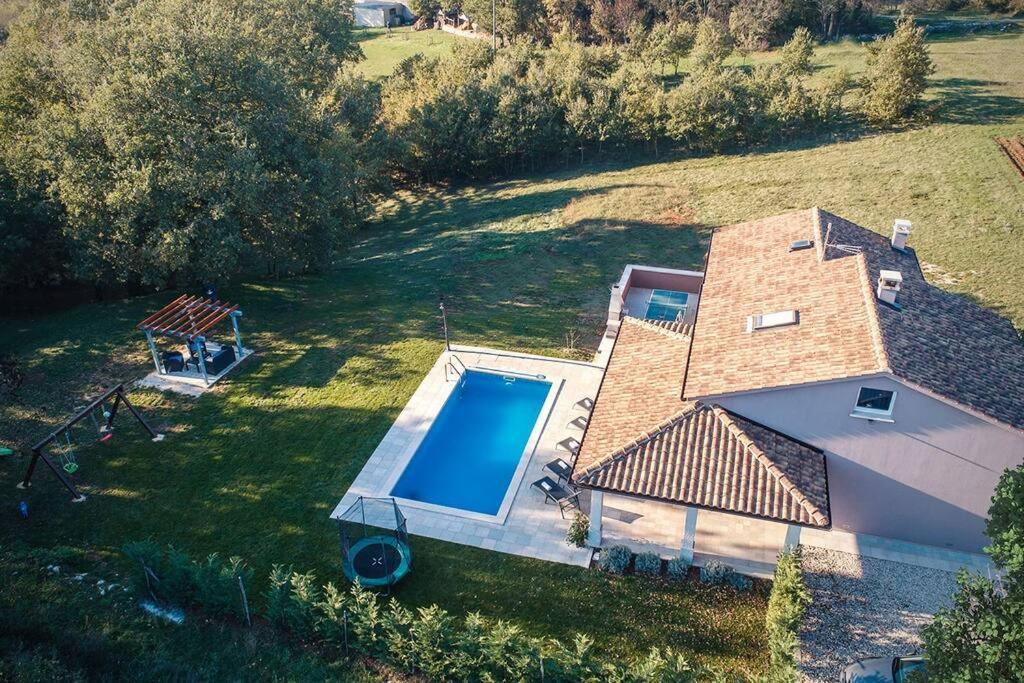 Modern House With Private Pool Villa Žminj Exteriör bild